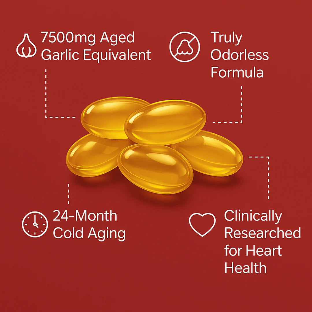 Odorless Aged Garlic Softgels - 7500mg