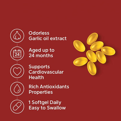 Odorless Aged Garlic Softgels - 7500mg