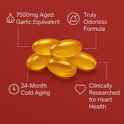 Odorless Aged Garlic Softgels - 7500mg